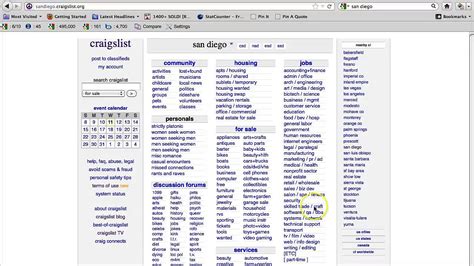 Craigslist is an online classified advertisements platform, site ,that serves as a centralized hub for various local communities and regions across the world. . Www craigslist san diego